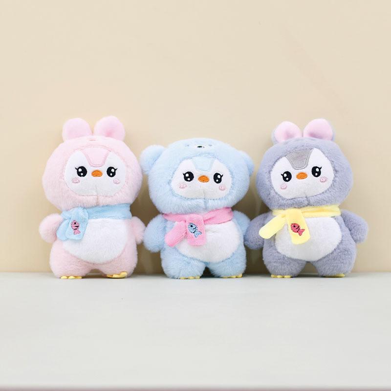 Очаровательный мультяшный плюшевый брелок в виде пингвина, милый кролик, медведь, животное, игрушка, украшение