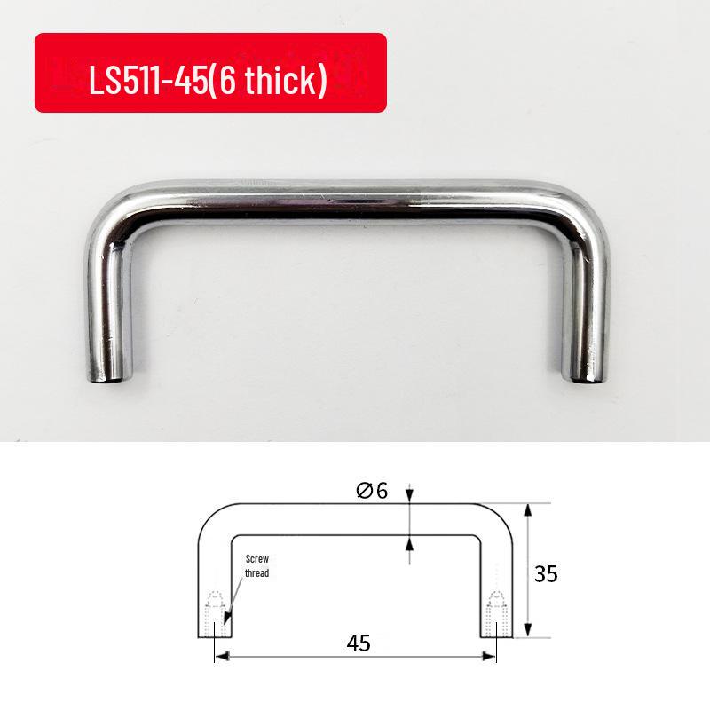 LS506 U-Shaped 304 Stainless Steel Folding Handle for Oven and Mechanical Equipment.