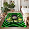 Crystal Velvet Rug Custom Name Text, Soft Non Slip Floor Mat Home DecorFrankenstein's Monster