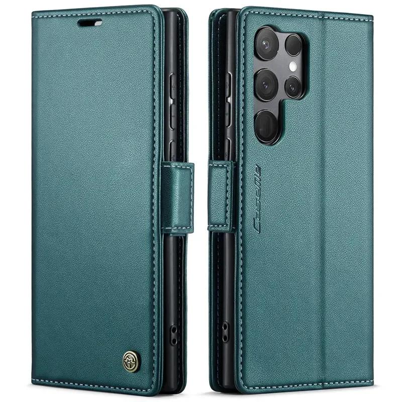 Flip Leather Wallet Phone Case for Samsung Galaxy S25 Ultra S24 FE S23 S22 A16 A26 A36 A15 A35 Card Bag Book Stand Cover Coque