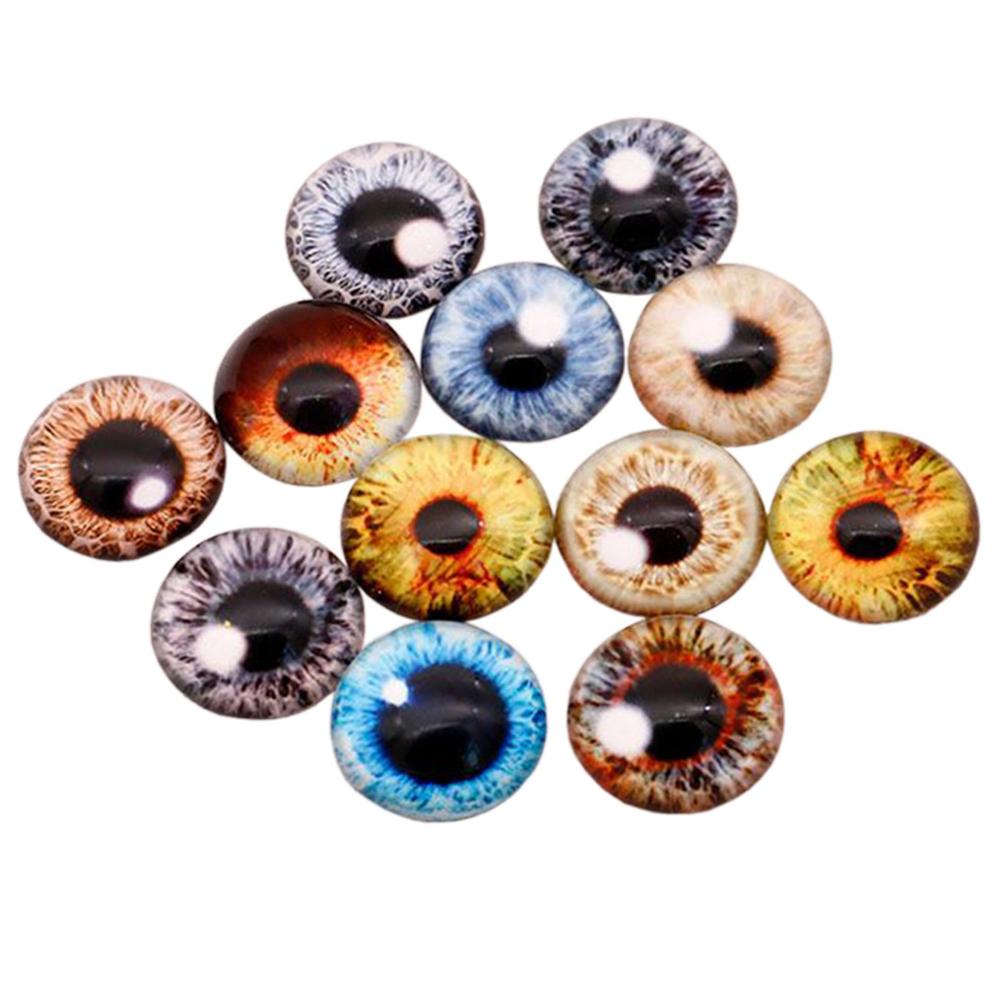 10pairs Funny Toy Animal Dinosaur DIY Crafts Eyeballs Glass Dolls Eyes Time Gem