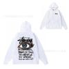 Stu Winter Hooded Sweatshirt With Letter Print Loose Fit Cotton Pullover Men Teens Casual Wear