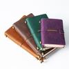 7 Colors 4 Sizes Travel Journal Genuine Leather Cover Handmade Notebook DIY A5 Diary Office School Note Book Free Embossing Name