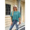 Summer New Women's T-shirt Solid Color Round Neck Loose Short-sleeved T-shirt Tops