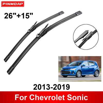 2 дворника 26" 15" передние дворники сменные подходят для Chevrolet Sonic 2013-2019, щетки стеклоочистителя оригинальное оборудование щетка стеклоочистителя
