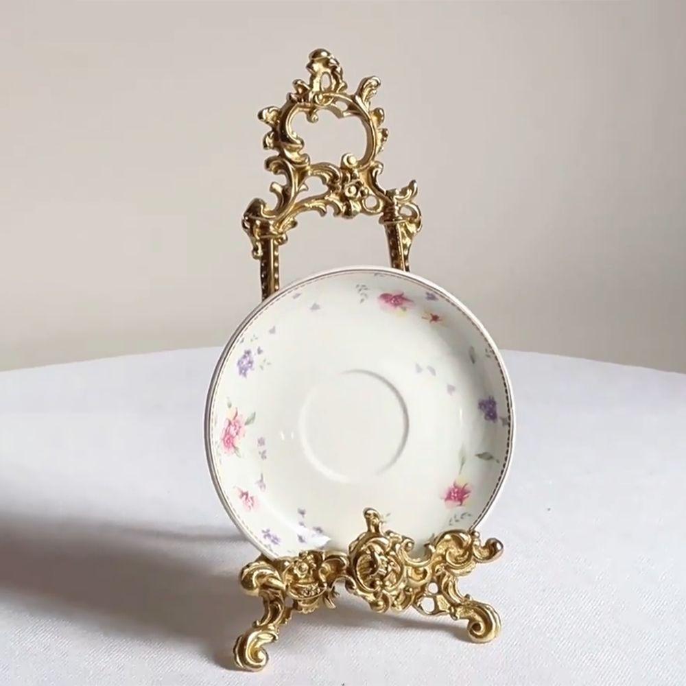 Zinc Alloy Photo Frame Display Rack Antique Finish Tray Rack Decoration Ornament  Wedding Use