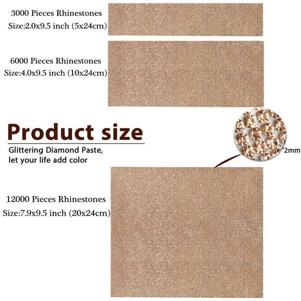 Яркая наклейка со стразами, блестящие стразы для поделок, самоклеящаяся наклейка с бриллиантами, сделай сам, для украшения подарка, художественное ремесло (3 размера, 4 цвета)