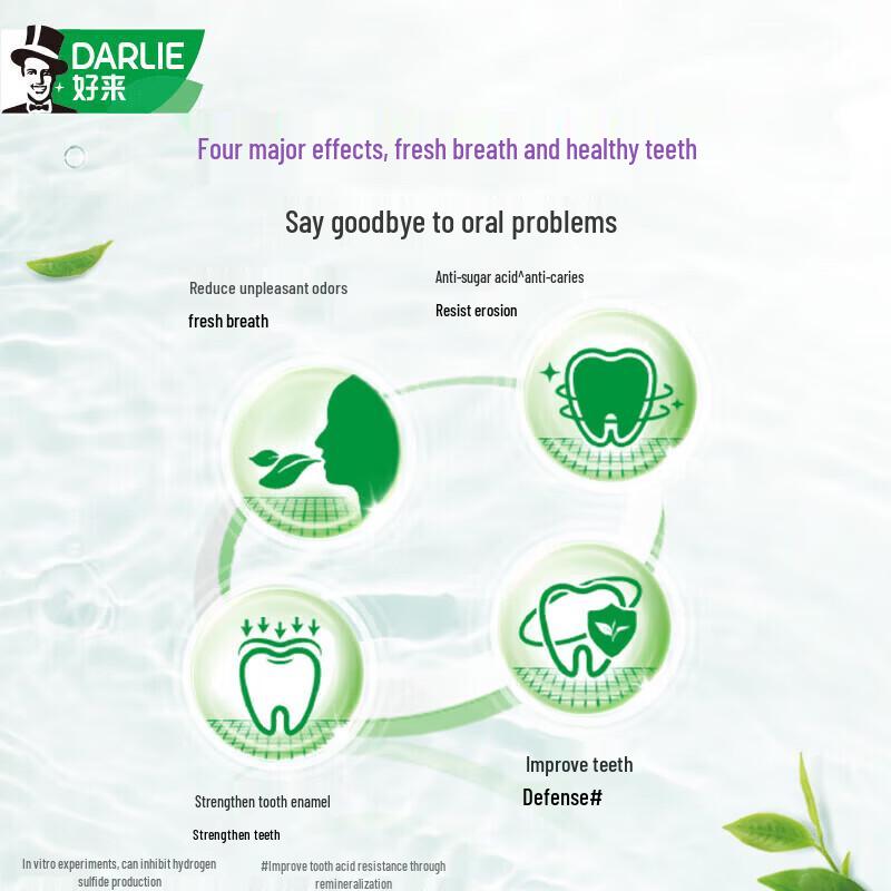 Darlie Tea Care Thyme & Green Tea Toothpaste (4 x 190g)