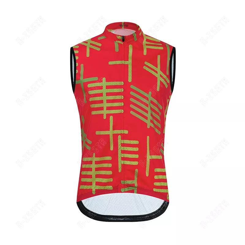 Mens Cycling Vest Outdoor Road Bike Jacket Reflective Windproof Breathable Quick-Dry Sport Use