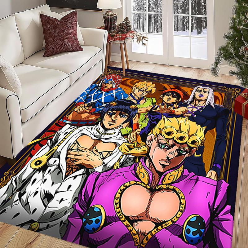 Vibrant Manga Artistry carpet floor mats Home Decor Bathroom mat Office chair cushion Art
