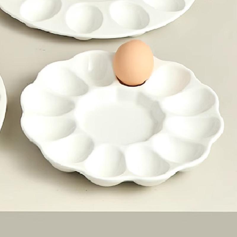 Европейский керамический поднос для яиц, пасхальный ресторан, тарелка для яиц, креативный высококачественный поднос для завтрака в западном стиле, поднос для хранения яиц в холодильнике