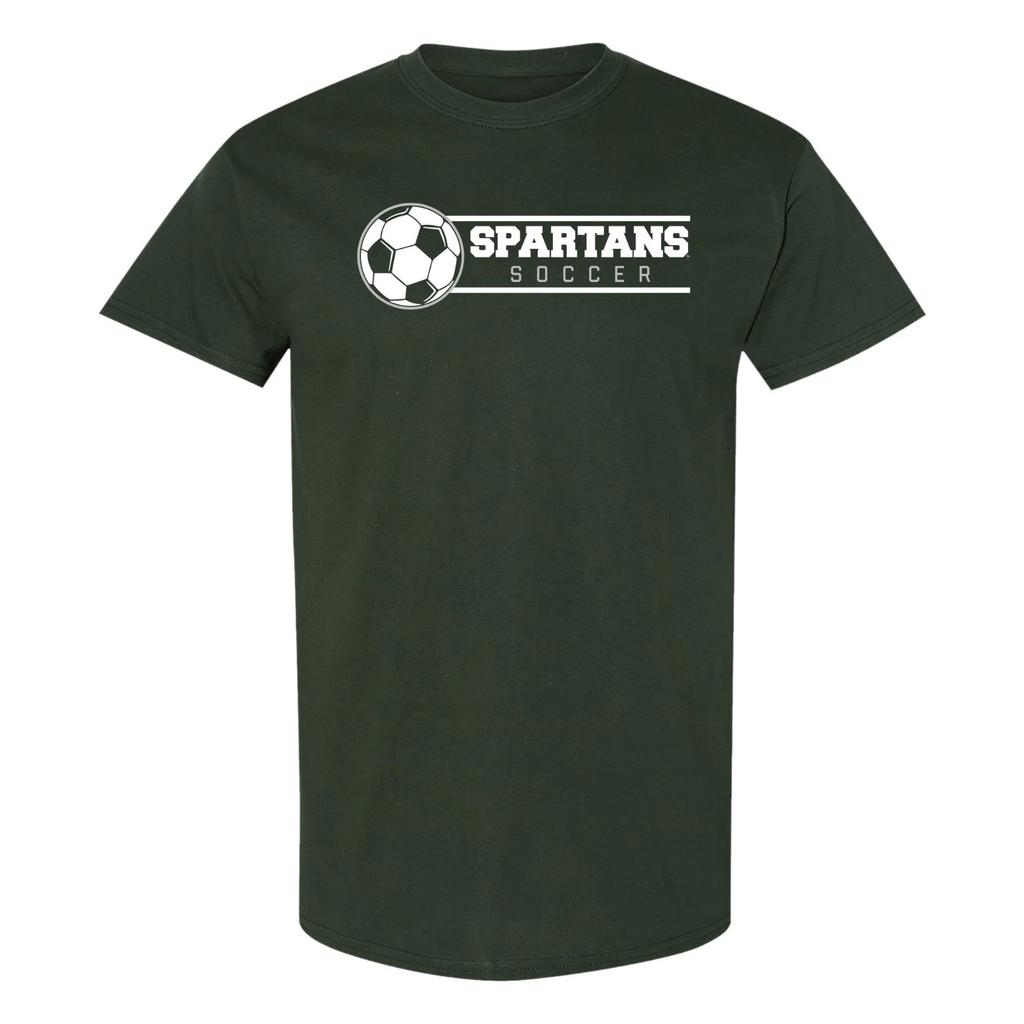 Michigan State Spartans Soccer Spotlight T-Shirt - Forest