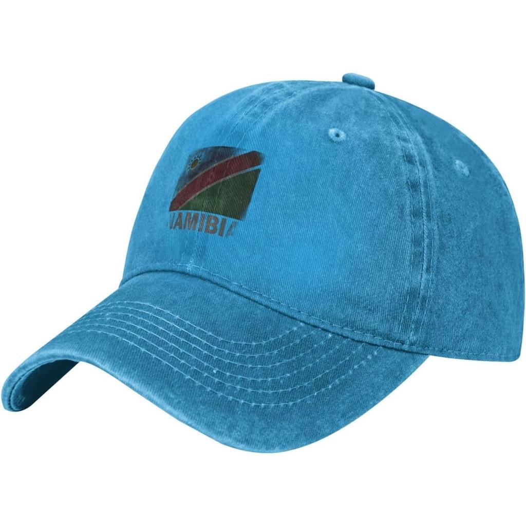 Namibia Flag Washed Baseball Cap Cotton Adjustable Distressed Dad Hat for Unisex