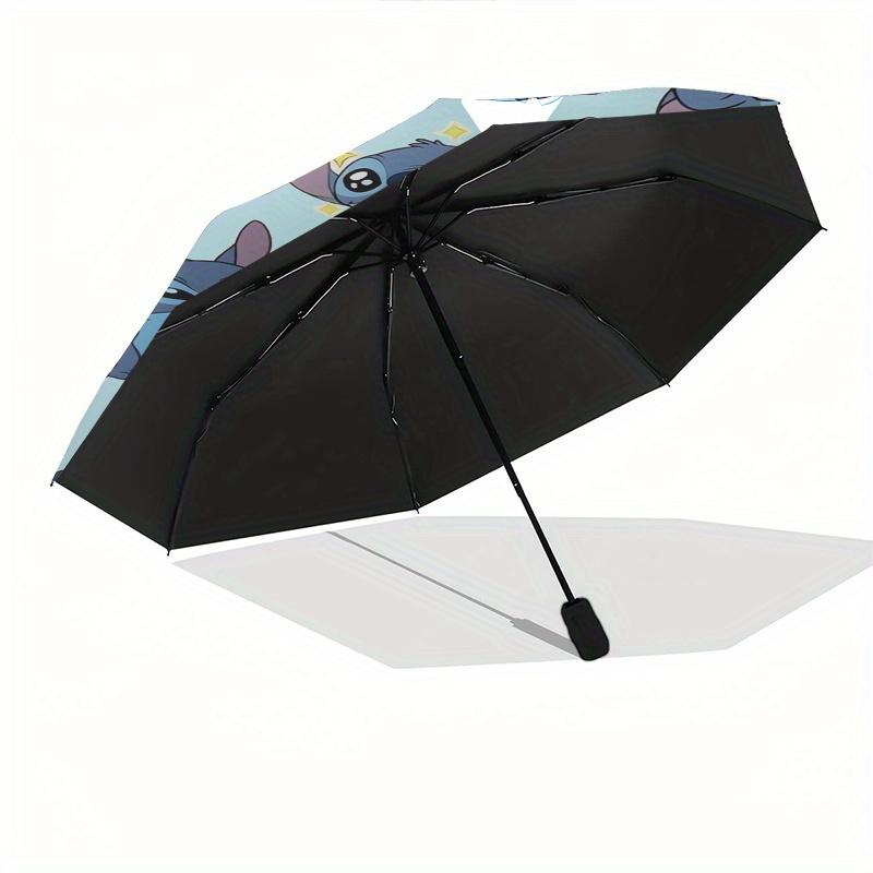 Stitch,Cute Automatic folding umbrella, 8 ribs portable foldable design, best choice for business and going out, birthday, Halloween, Christ