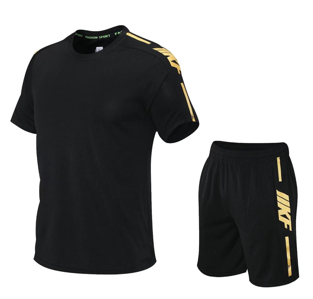 2202 Short Sleeve Suit Running Suit Sportswear Training Suit Mountain Climbing Casual M-5Xl