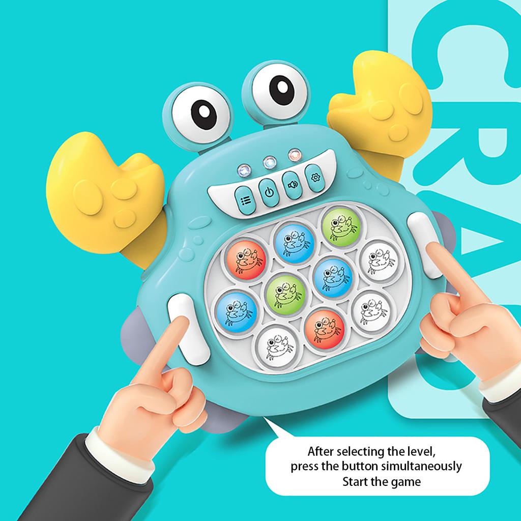 Музыкальная игровая консоль Crab Press, детская игровая консоль с наземной мышью, игрушки-головоломки с быстрым нажатием, интерактивные развлечения с друзьями