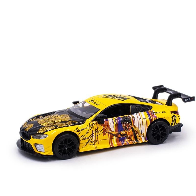 1/32 масштаб BMW M8 GTE Co фирменные стили литой масштаб модель автомобиля металлический миниатюрный автомобиль звук и свет детская игрушечная машинка подарок