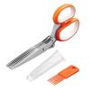 Comolife Shredder Scissors Comes with a Special Brush To Remove Paper Caught In the Blade Easily Cuts Personal Information Envelopes Postcards