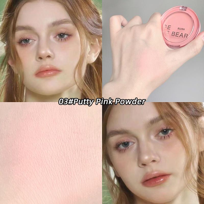 GEGE BEAR Пудровые румяна Matte Face Tender Makeup Girl Pink Natural Blush с длительным контролем кожного сала