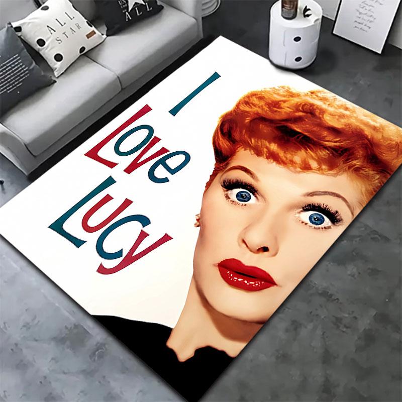 I Love Lucy Carpet Rug for Living Room Bedroom Home Sofa Decoration,Kids play Non-slip Floor Mat