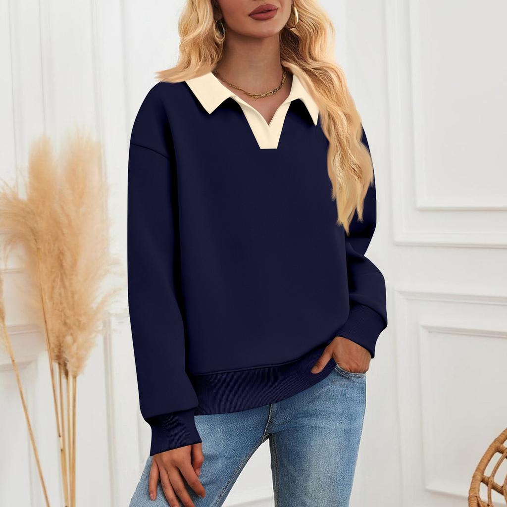 Women's Fashion Solid Color Casual Long Sleeve Hoodie