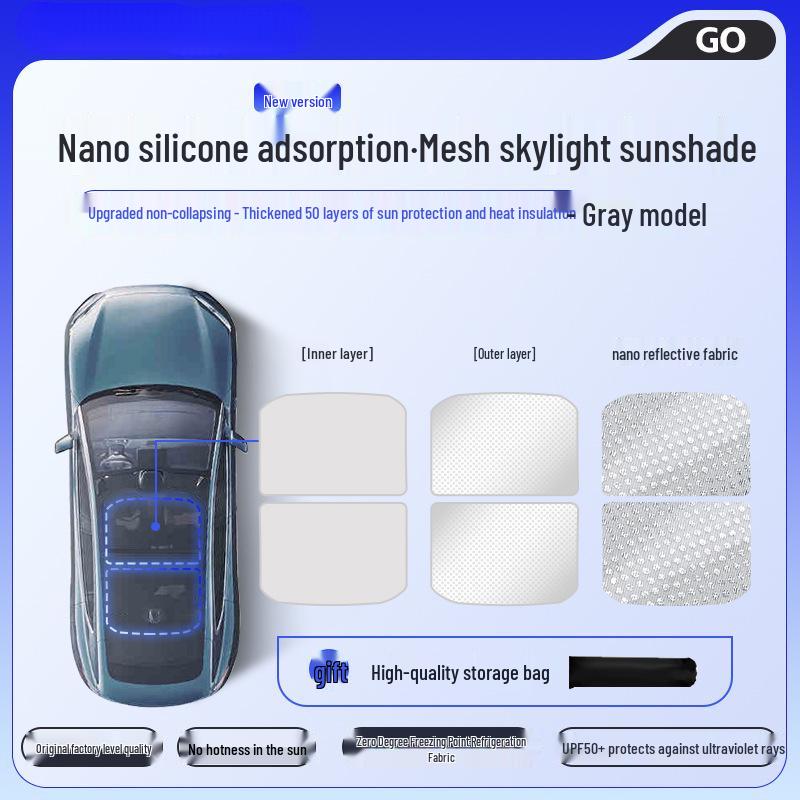 Tesla Model Y/3 Sunroof Sunshade - New Panoramic Heat Insulation Curtain