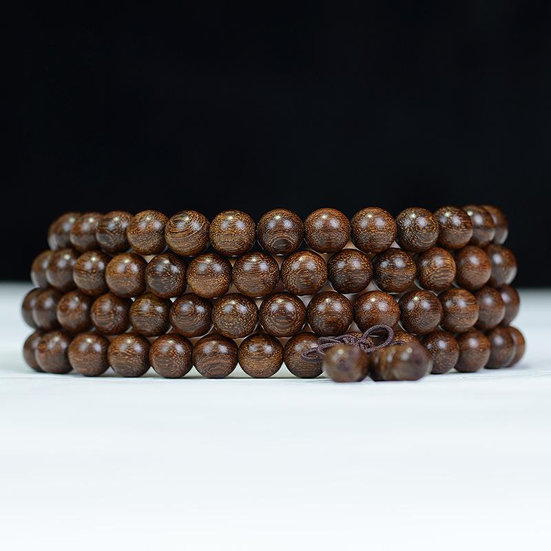 Браслет из золотистого сандала 2.0, браслет из старого материала с деревянными бусинами Будды для мужчин и женщин, парные украшения, сандаловые четки, культурные украшения для игры