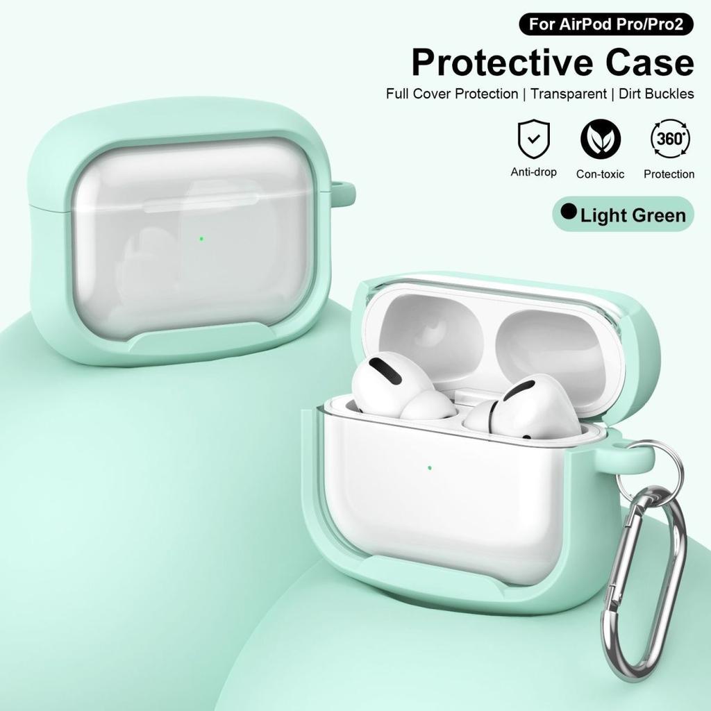 2-в-1, однотонная рамка, подходит для защитного чехла AirPods1/1-го поколения, беспроводных Bluetooth-наушников Apple Pro/1.