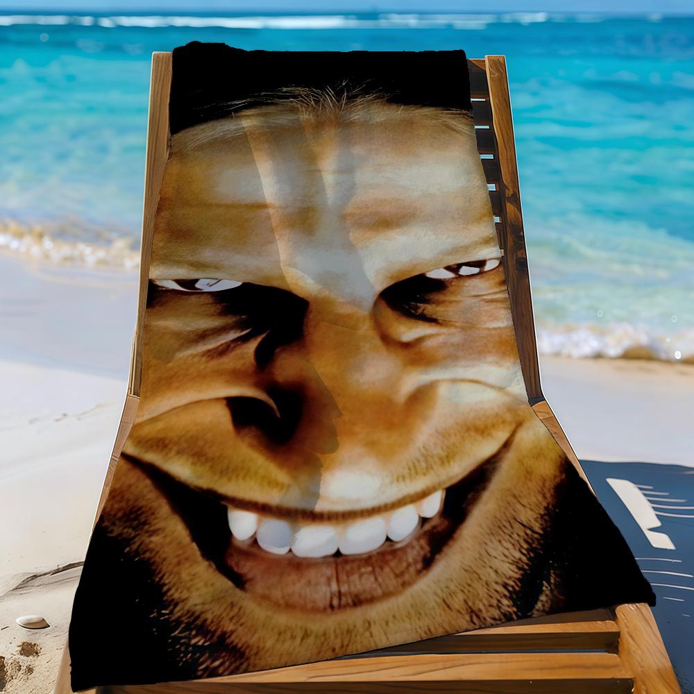 Музыка A-Aphex Twin Полотенце Спортивное Быстросохнущее Путешествия Кемпинг Песозащитное Мягкое Легкое Большое Пляжное Полотенце