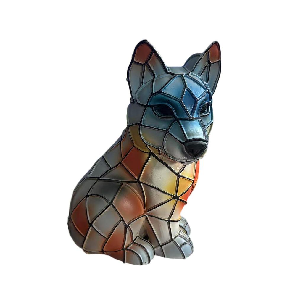 Ночной светильник Dog Series Art, французская лампа, лампа Corgi, настольный ночник с витражной смолой, светодиодный столик для милых питомцев, винтажный декор для дома в виде животных