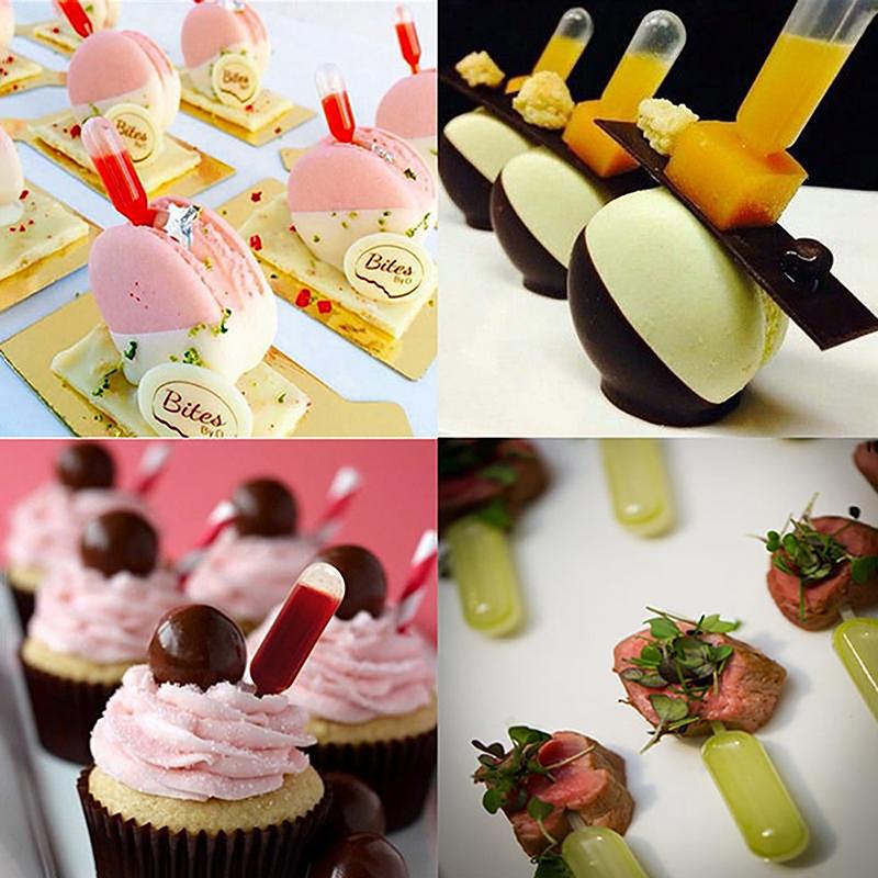 50 шт. мини-капельницы для выдавливания жидкости одноразовые пипетки для джема для кексов соус пипетки пипетки для переноса торт десерт инструменты