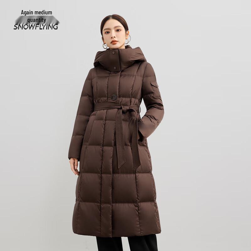 Snow Flying Women's Mid-Length Hooded Goose Down Coat