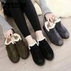 Autumn and Winter Boots Cotton Shoes Women's Winter Warmth and Velvet All-match Casual Shoes Pedal Non-slip Flat Cotton Shoes