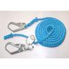 Matsuura Industries Blue New Tetron Horizontal Life Rope with Tensioner, 16mm X 15m, with Large Diameter Hooks On Both Ends, NEW-TETORON-WF1615BLUE