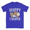 Kawaii Smore Happy Camper Camping Cotton TShirt For Men Summer  Funny T Shirts O Neck Hipster Tees Plus Size Custom Logo Tops