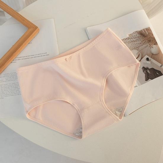 Women's Cotton Underwear Low Waist Full Coverage Panties with Bow Decoration Soft Stretch