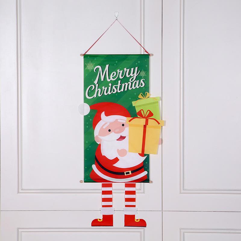 Christmas Hanging Flags for Home Hanging Flags Xmas Ornaments Navidad Natal New Year Gift Merry Christmas Decoration