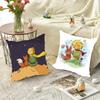 1 шт. Наволочка «Маленький принц» из персиковой кожи квадратная для спальни, дивана, для отдыха, удобная подушка, для автомобиля, гостиной, украшение для дома