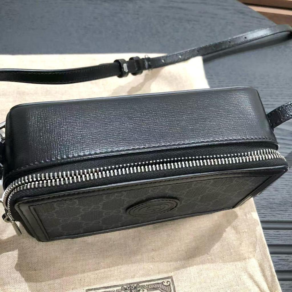 [Pre-Owned] Retro GG Supreme Canvas Leather Mini Crossbody Bag - Excellent #1NSR34H