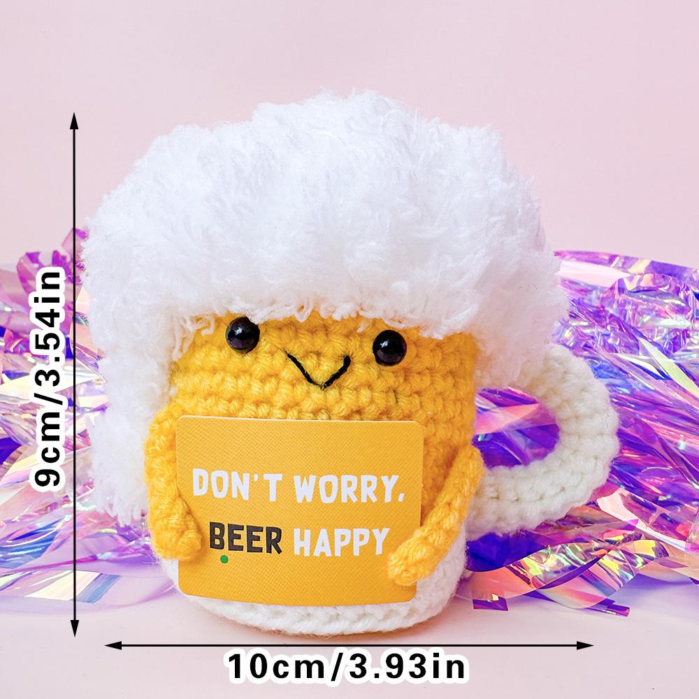 Custom Crochet Dolls Handmade Pocket Hug Animal Positive Plant Bespoke Unique Knitted Doll Plush Toy Gift For The One I Love