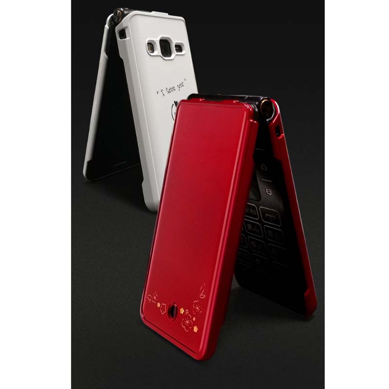 Чехол-крышка Samsung Galaxy Folder2 Цветной Жесткий для SM-G160/G160N УФ-покрытие