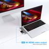 USB C хаб с HDMI адаптером 4K Thunderbolt 3 USB 30 TF SD кардридером и PD зарядкой для MacBook Air 13 15 Pro 14 M4 M3 M2 M1
