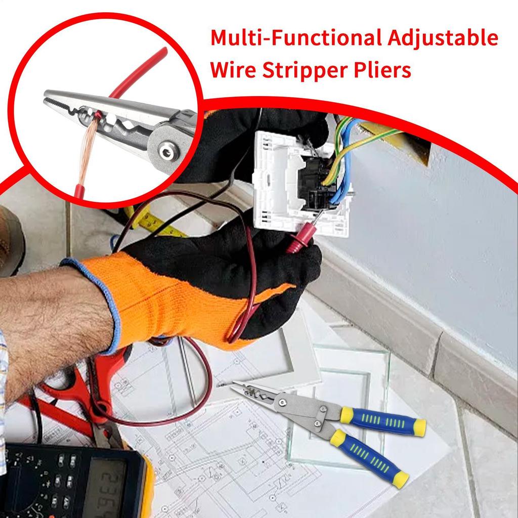 Многофункциональный инструмент для зачистки проводов, регулируемые клещи для обжима проводов, складное многофункциональное оборудование электрика для резки
