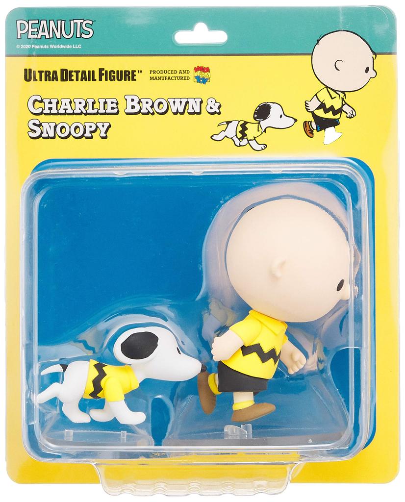 UDF Ультра Детальная Фигурка Серия PEANUTS 11 ЧАРЛИ БРАУН примерно готовая фигурка и СНУППИ, высота 94/42 мм, окрашенная,