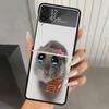 Смешной грустный хомяк Мем Жесткий ПК Чехол для телефона Для Samsung Galaxy Z Flip 7 6 5 4 3 Черный ZFlip7 ZFlip6 Flip5 Flip4 Flip3 5G Печать Защитная крышка