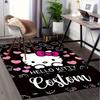 1 шт. Sanrio Hello Kitty Ковер для офиса с принтом русалки Прямоугольный коврик под стол, Идеальный декор для гостиной, спальни, кухни, Нескользящий пол