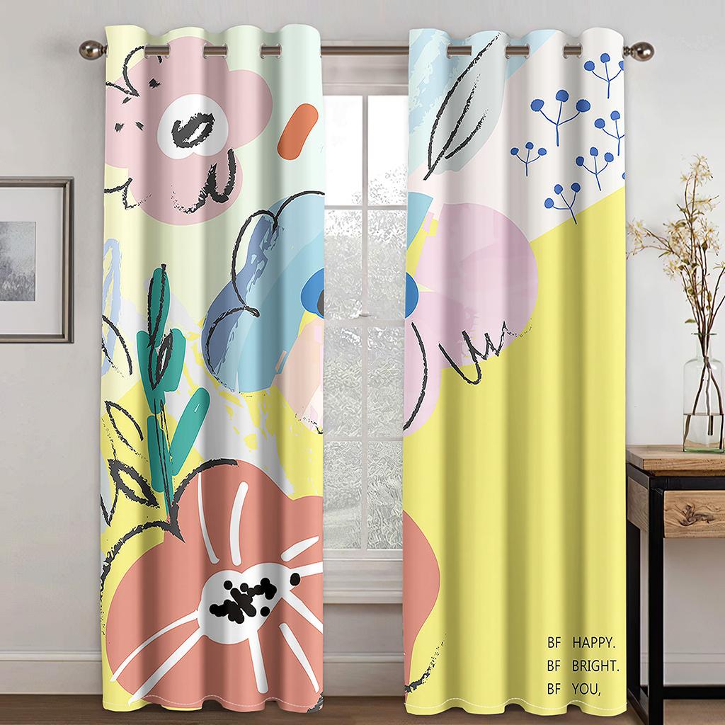 Геометрическое абстрактное искусство Anthestic Morandi Оконные шторы Жалюзи для гостиной, спальни, кухни, офиса, двери, жалюзи, окна 2 шт.