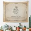 Vintage Christian Floral Wall Tapestry Hanging for Bedroom Flower Bible Verse Scripture James 124 TapestryRustic Religious