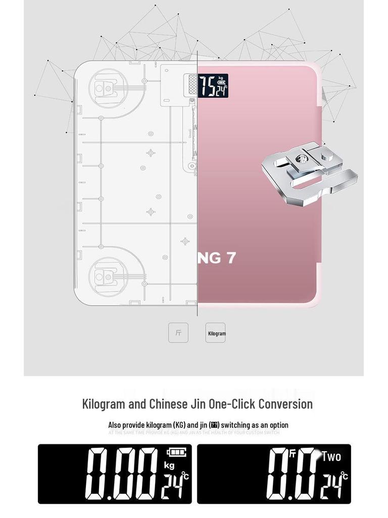 Precision Electronic Body Weight Scale for Adults