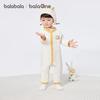 Balabala Newborn Quilted Bear Print Romper